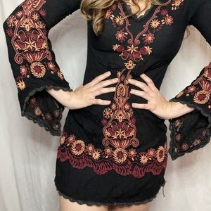 Patterned Boho Dress